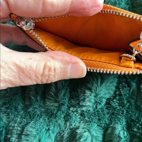 Coach Orange Keychain Wallet - Picture 3 of 3